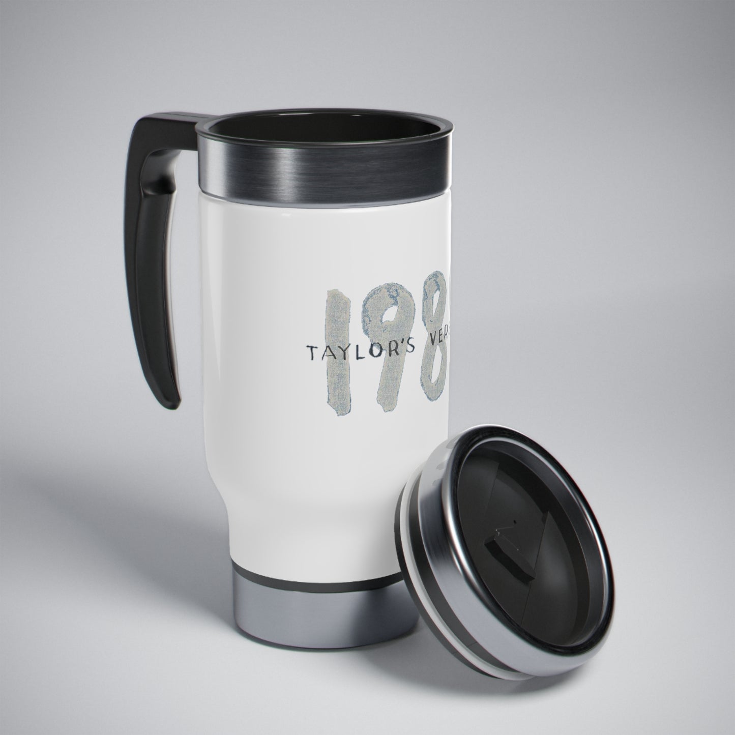 1989 Taza de viaje de acero inoxidable con asa, versión Taylor, 14 oz
