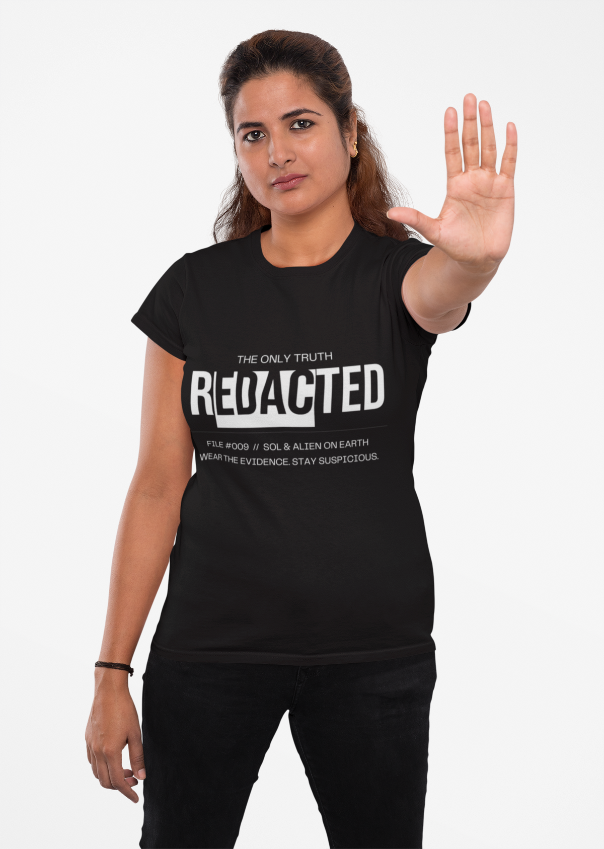 Redacted — Statement Tee | File #009