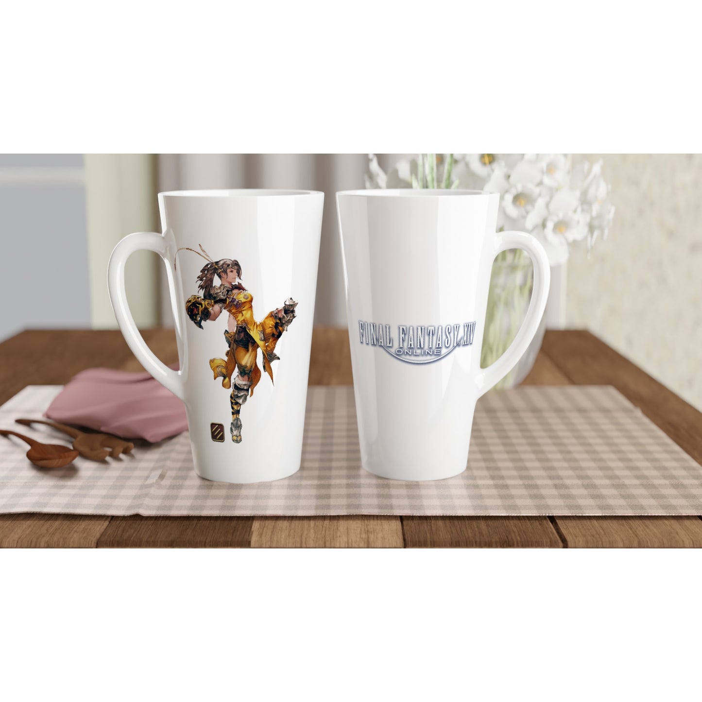 Final Fantasy XIV Monk | White Ceramic Mug | 3 size