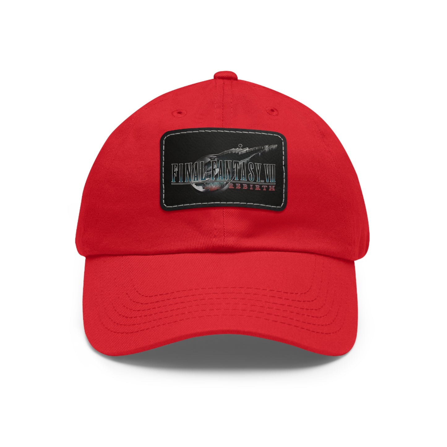 Final Fantasy VII Remake Rebirth Logo Hat with Leather Patch (Rectangle)