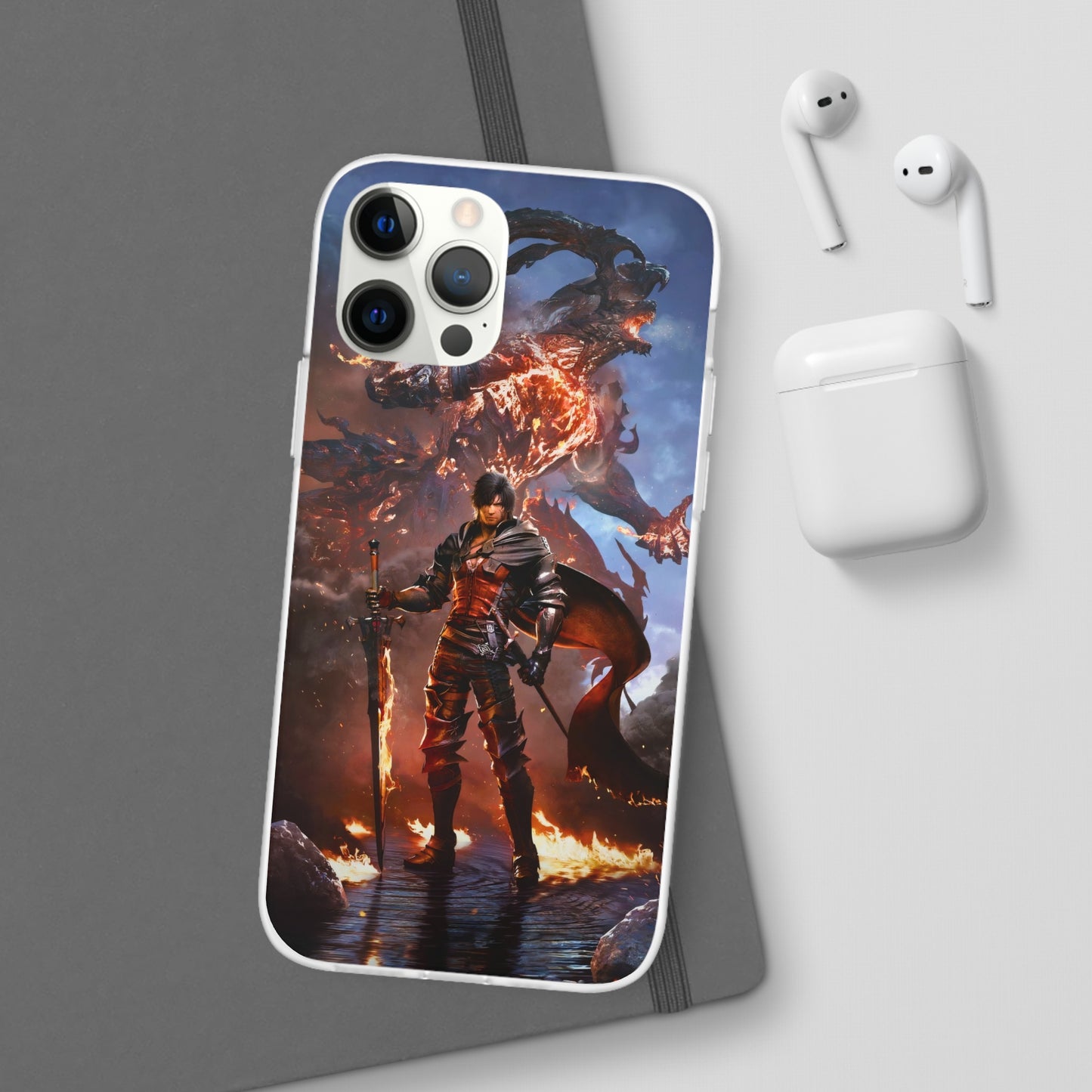 Final Fantasy XVI Clive Rosfield | Flexible Phone Case | Iphone 11-14 Pro Max | Samsung 21-23 Ultra | Gift Packages Choice