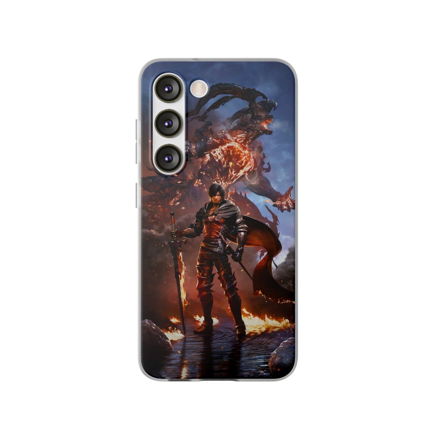 Final Fantasy XVI Clive Rosfield | Flexible Phone Case | Iphone 11-14 Pro Max | Samsung 21-23 Ultra | Gift Packages Choice