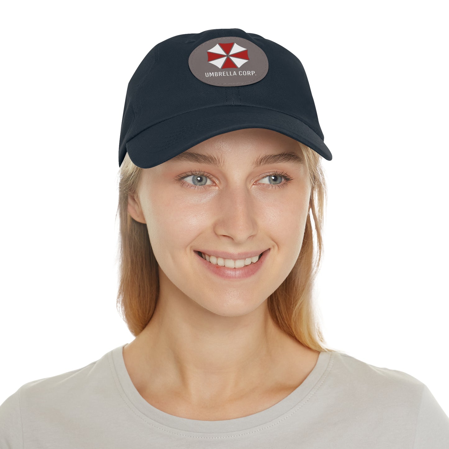 Resident Evil Umbrella Corp. Hat with Leather Patch (Round)