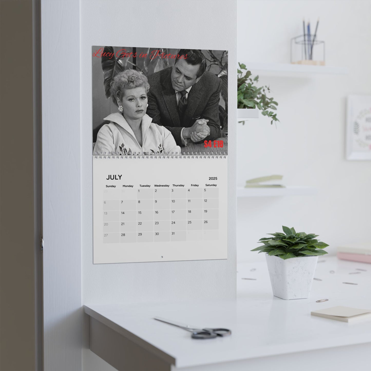 I Love Lucy The best Episode 2025 Wall Calendar - TV Lover, Classic Design - Fans of Lucy, New Design