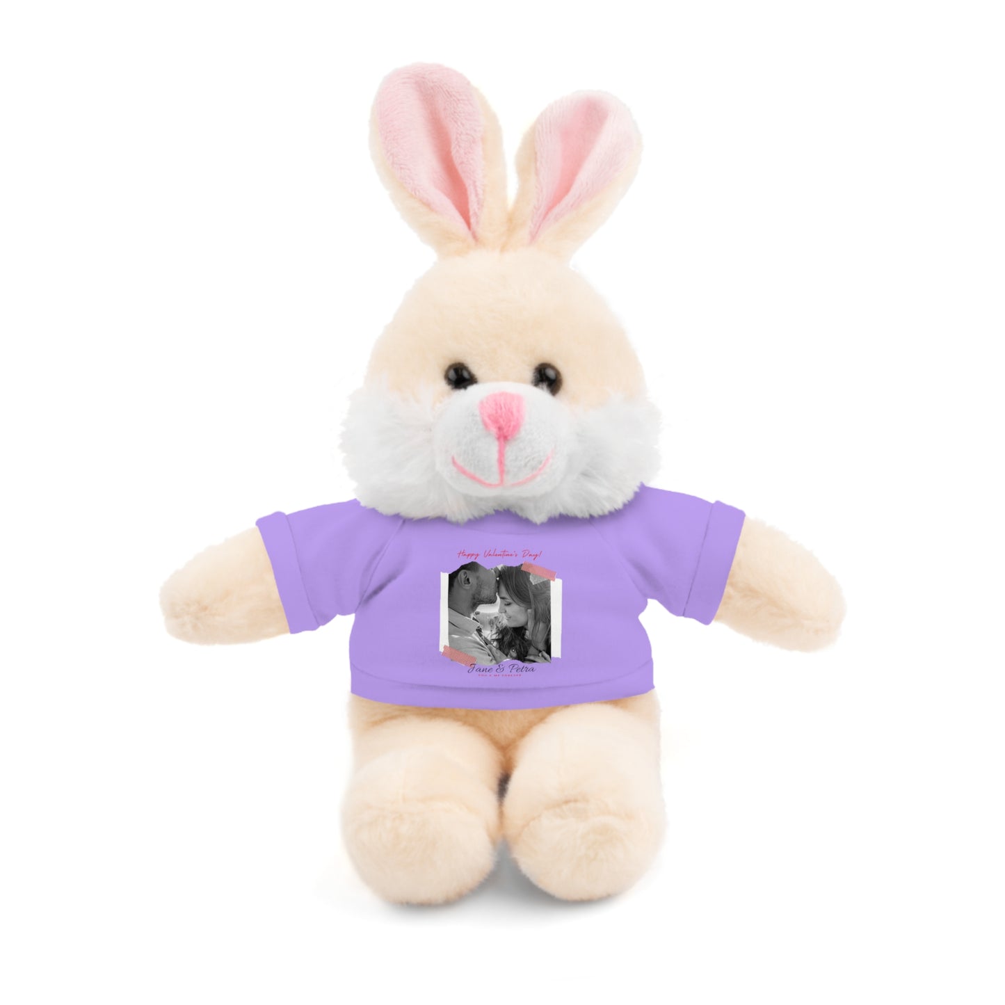 Personalize Your Name And Photo | Valentine Stuffed Animals with Tee