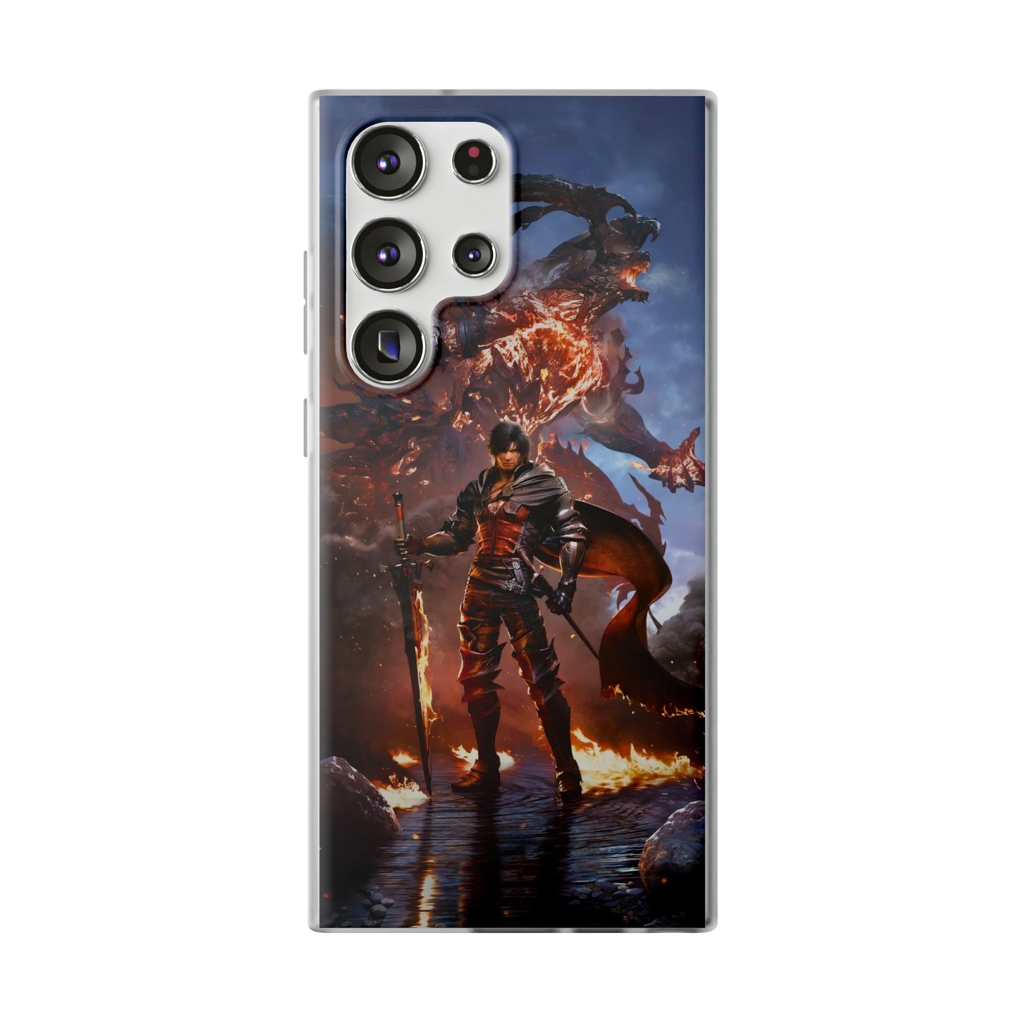 Final Fantasy XVI Clive Rosfield | Flexible Phone Case | Iphone 11-14 Pro Max | Samsung 21-23 Ultra | Gift Packages Choice