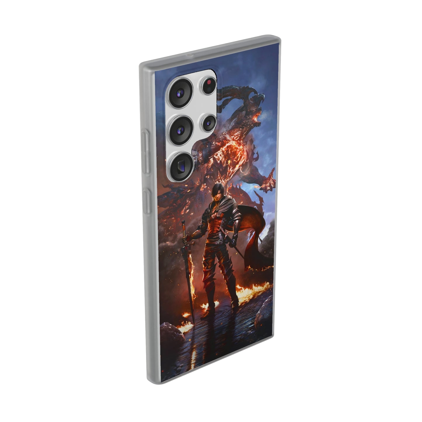 Final Fantasy XVI Clive Rosfield | Flexible Phone Case | Iphone 11-14 Pro Max | Samsung 21-23 Ultra | Gift Packages Choice