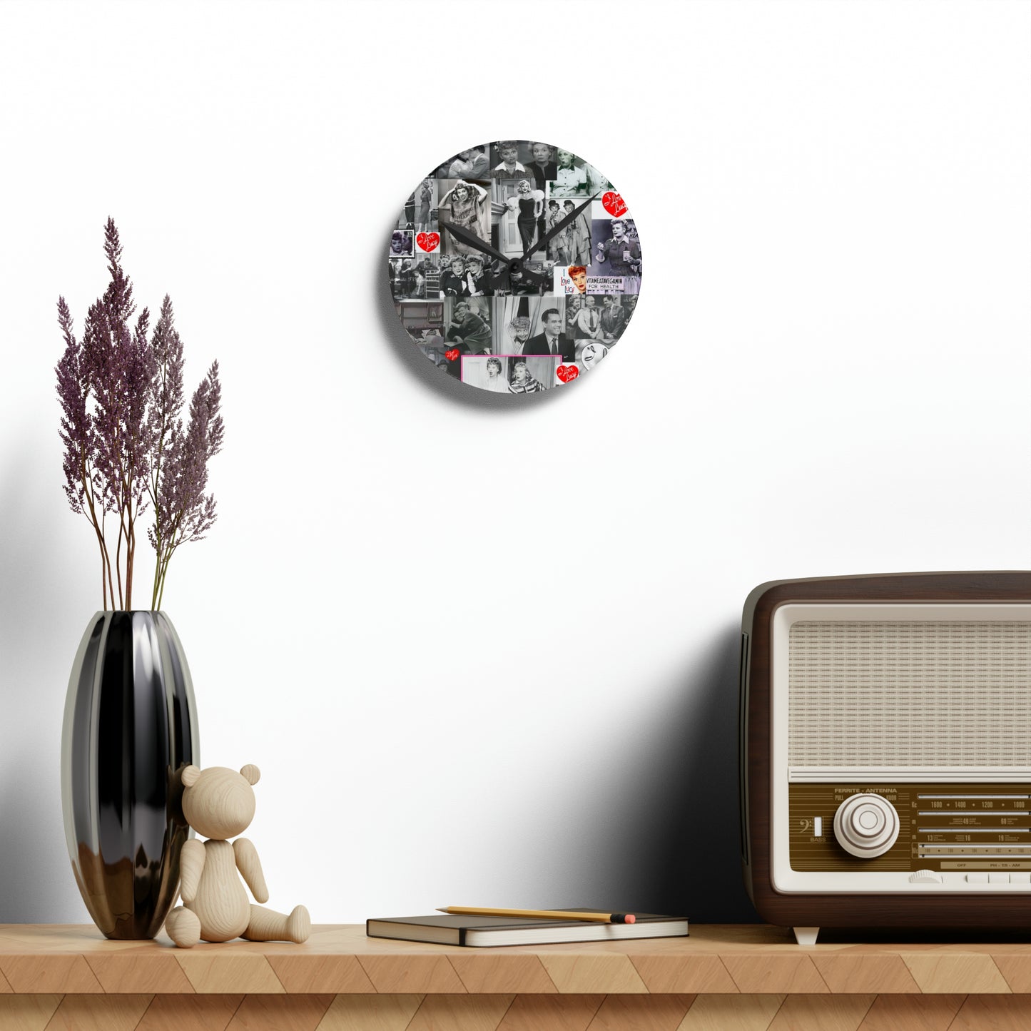 I Love Lucy Art | Acrylic Wall Clock | TV Classic | Gift