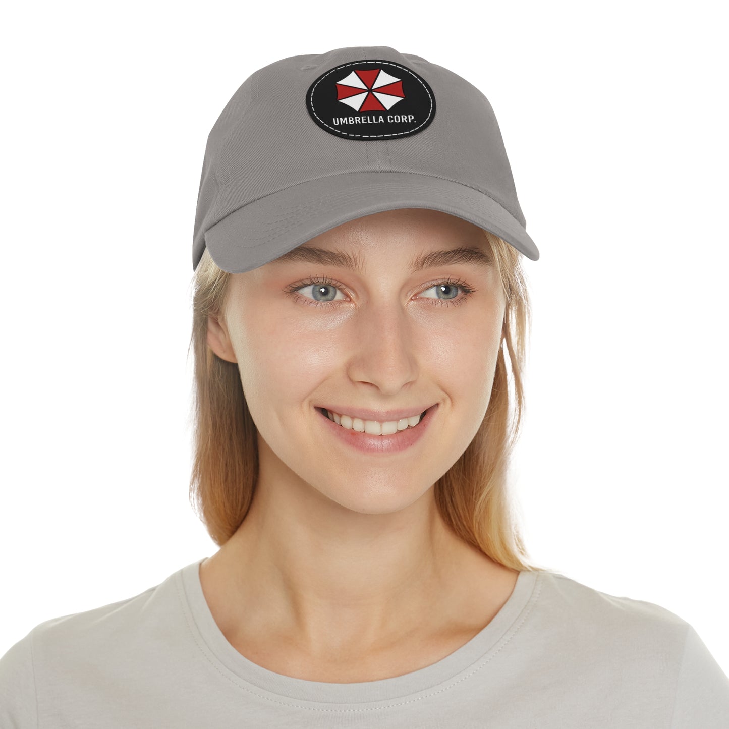 Resident Evil Umbrella Corp. Hat with Leather Patch (Round)