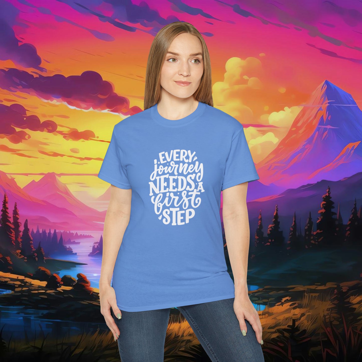 Every Journey Need First Step Unisex Ultra Cotton Tee