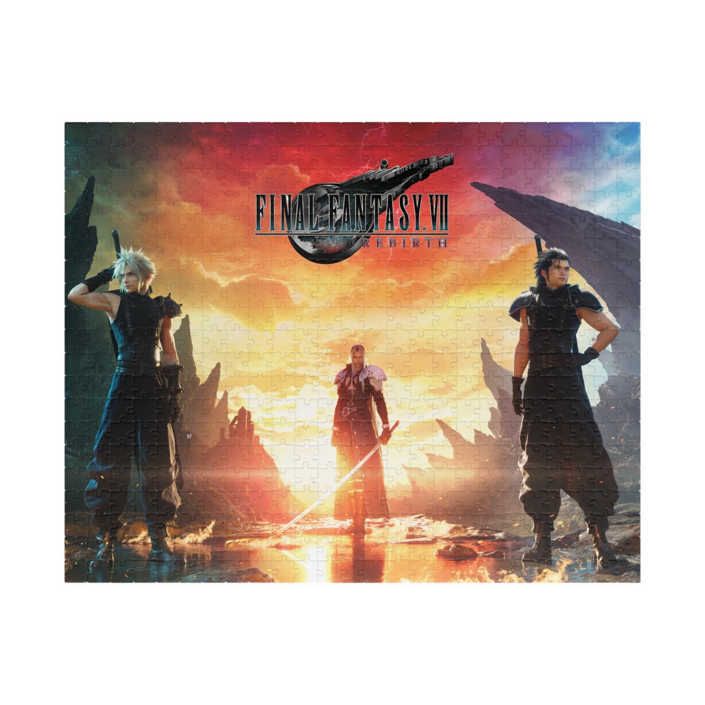 Final Fantasy VII Remake Rebirth | Cloud Zack Sephoroth | Jigsaw Puzzle (252, 520, 1014-piece)