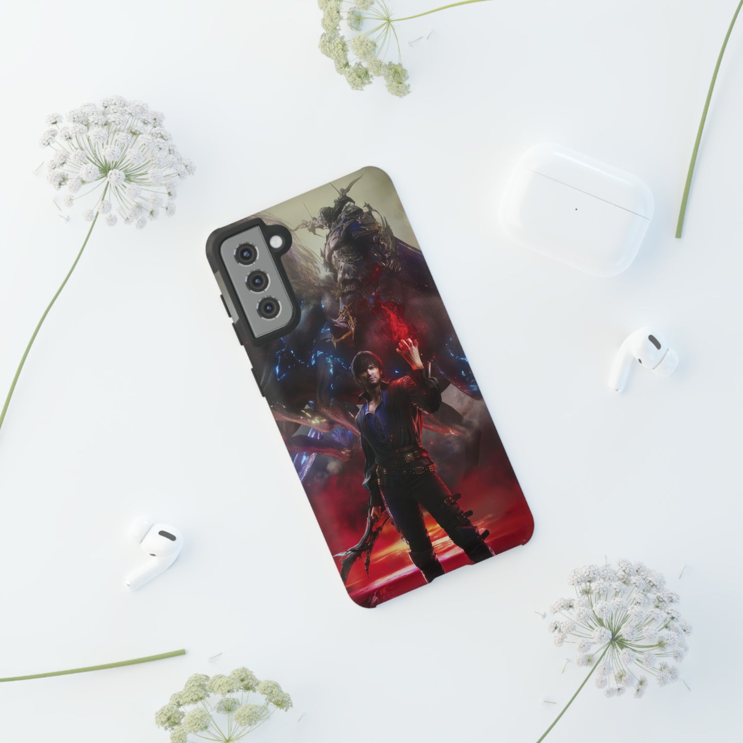 Final Fantasy XVI Barnabas Tharmr | Enhance Tough Phone Cases for iPhone 11-15 Pro Max / Samsung S21 - 23 Ultra / Pixel 5 - 7