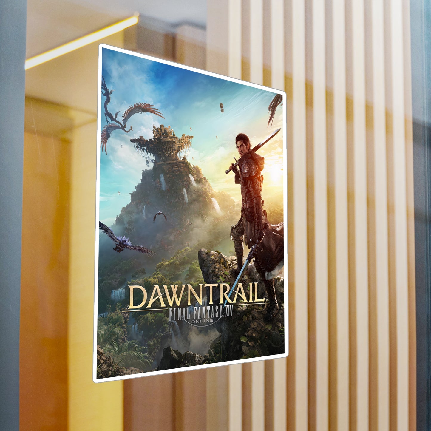 Final Fantasy XIV Dawntrail Expansion Kiss-Cut Vinyl Decals | Games Stickers