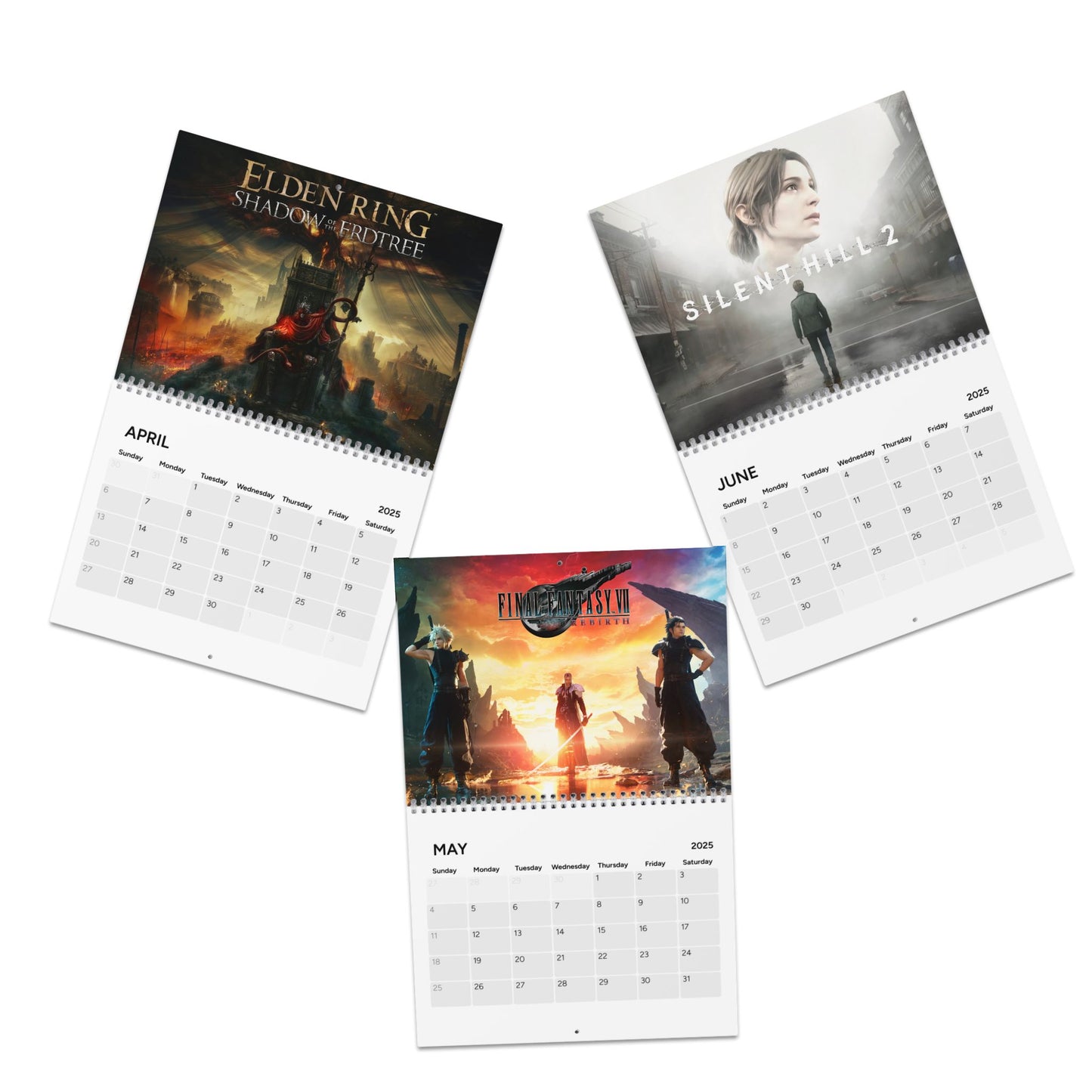 Best Game of the Year & Upcoming Games 2025 Calendar Video Games Calendar | Gaming Wall Calendar | Game Lover Gift | Geeky Wall Art