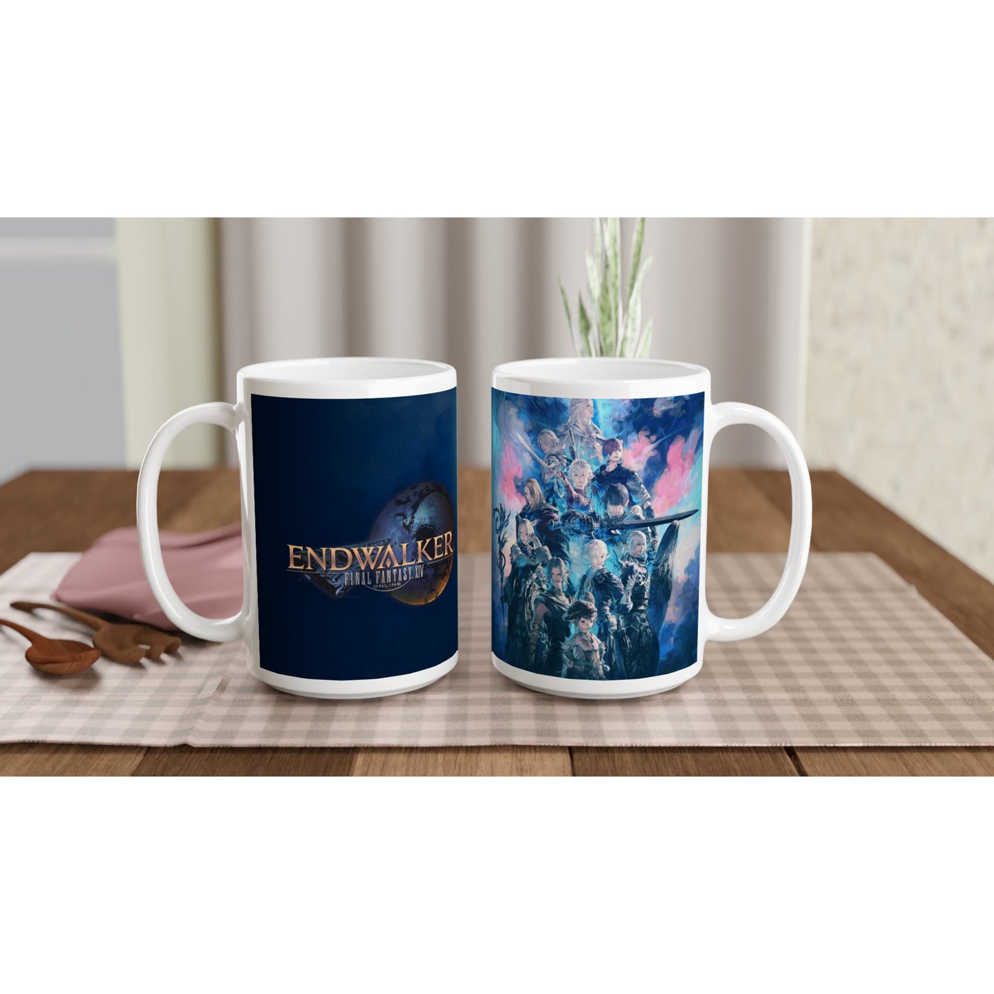 Final Fantasy XIV Endwalker | White Ceramic Mug | 3 Size