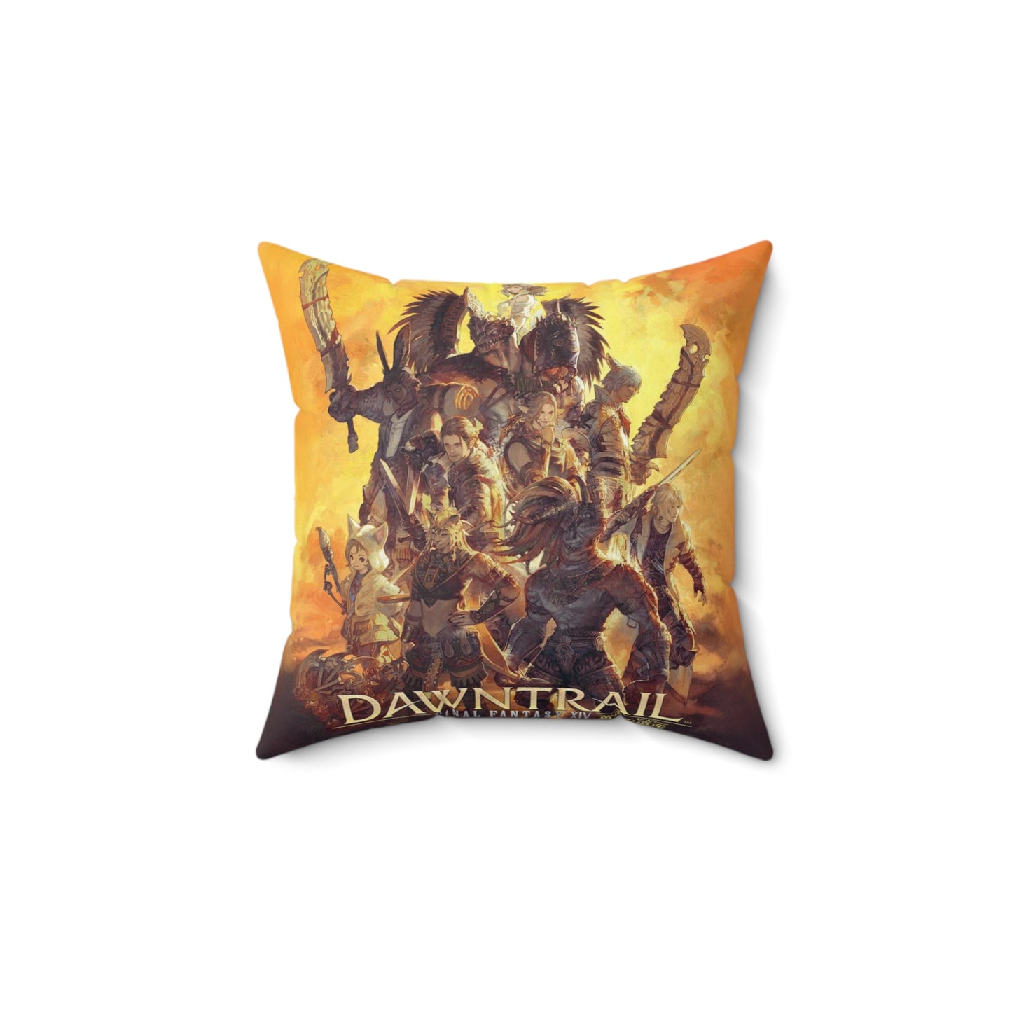 Final Fantasy XIV Dawntrail Spun Polyester Square Pillow