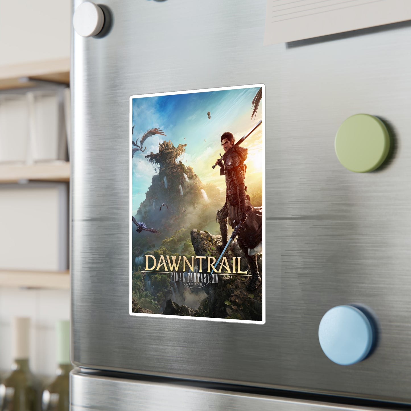 Final Fantasy XIV Dawntrail Expansion Kiss-Cut Vinyl Decals | Games Stickers