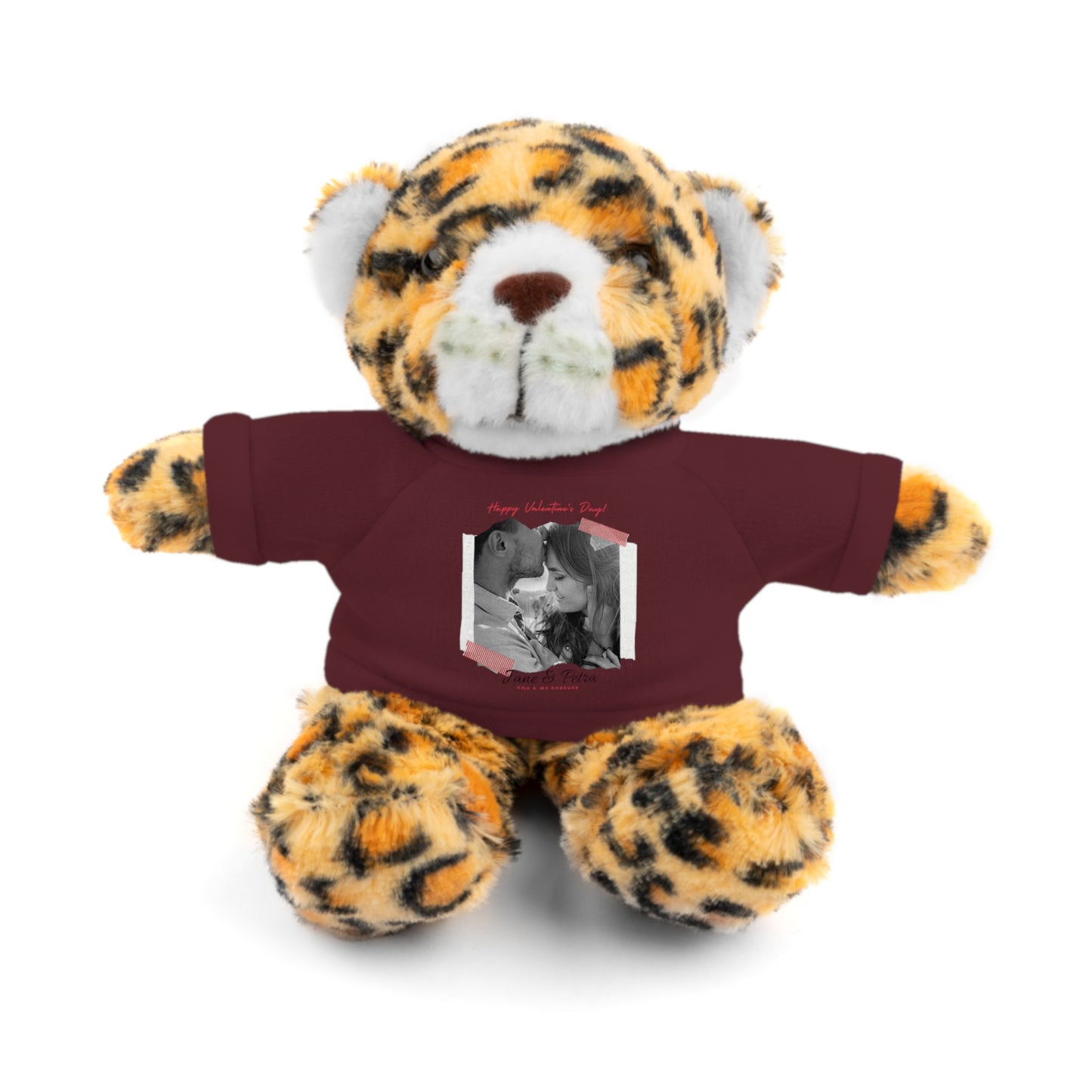 Personalize Your Name And Photo | Valentine Stuffed Animals with Tee