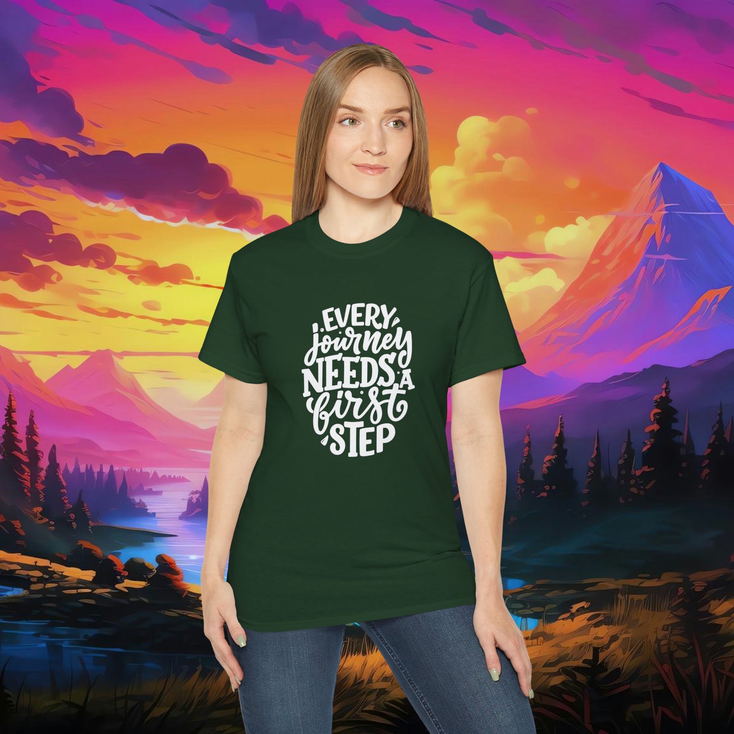 Every Journey Need First Step Unisex Ultra Cotton Tee