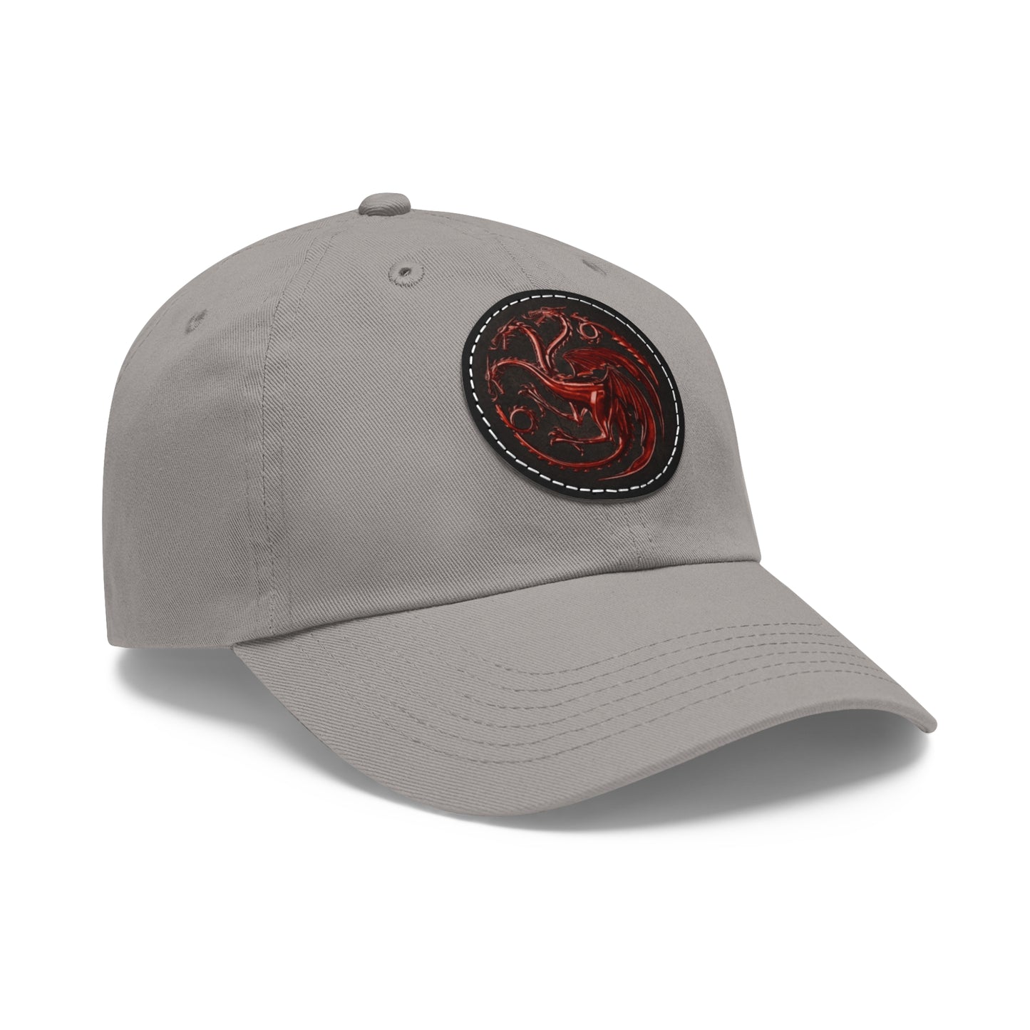 House Of The Dragon Hat with Leather Patch (Round)