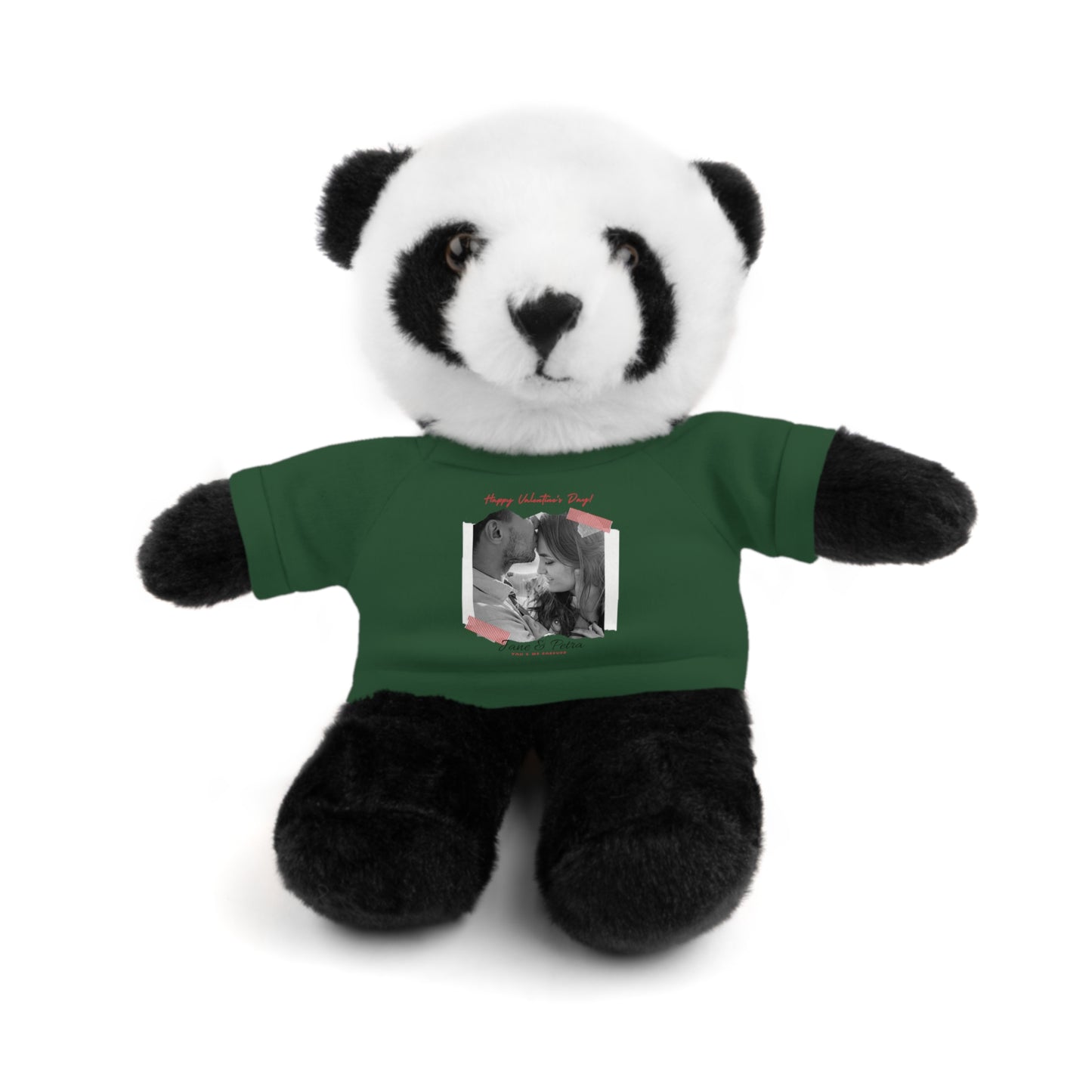 Personalize Your Name And Photo | Valentine Stuffed Animals with Tee