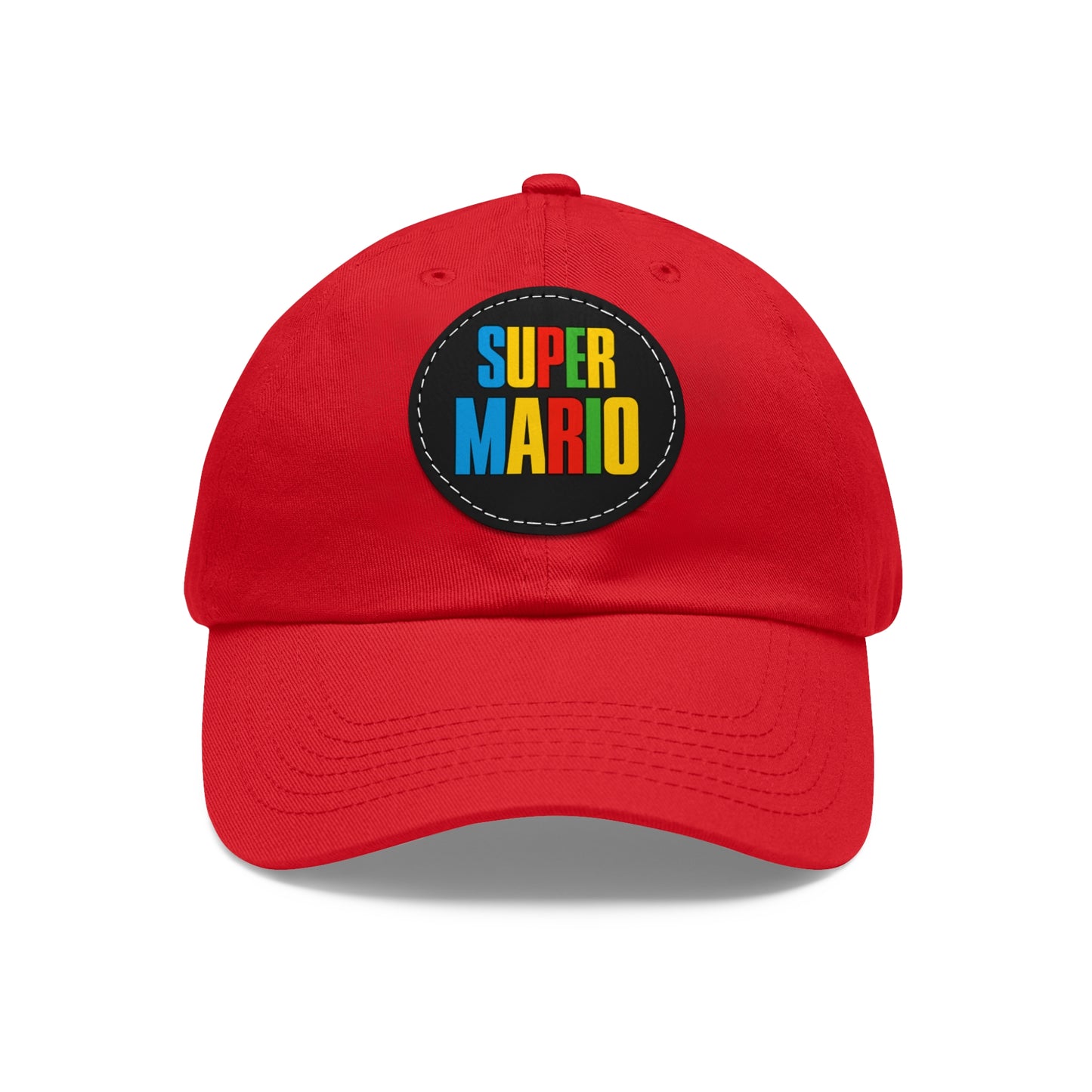 Mario Hat with Leather Patch (Round)