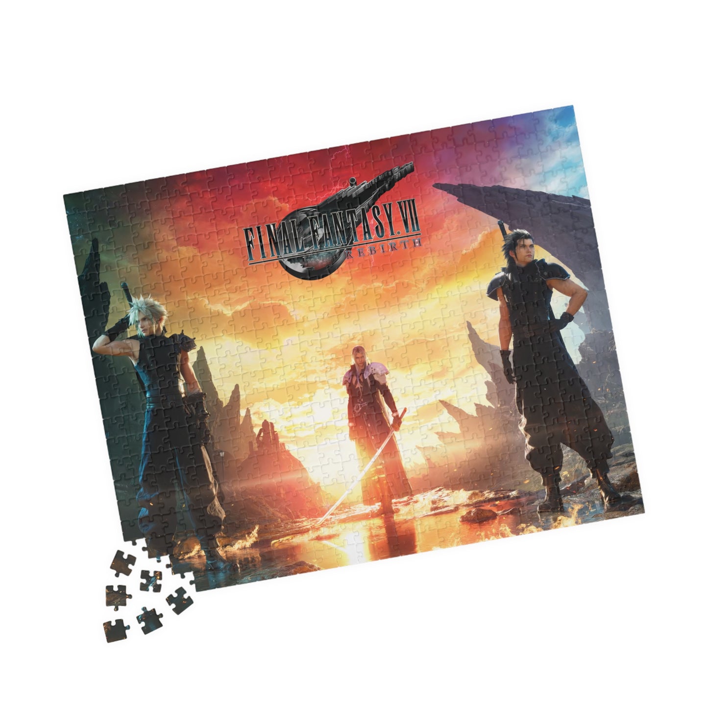 Final Fantasy VII Remake Rebirth | Cloud Zack Sephoroth | Jigsaw Puzzle (252, 520, 1014-piece)