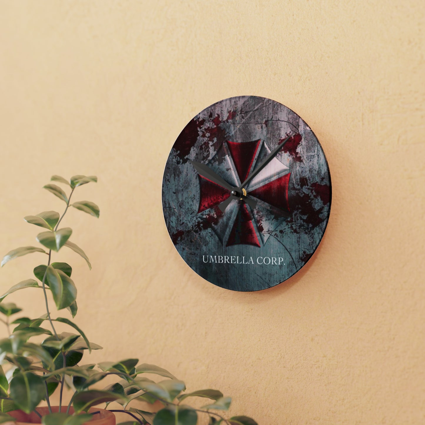 Resident Evil Umbrella Corp. | Acrylic Wall Clock | TV Classic | Gift