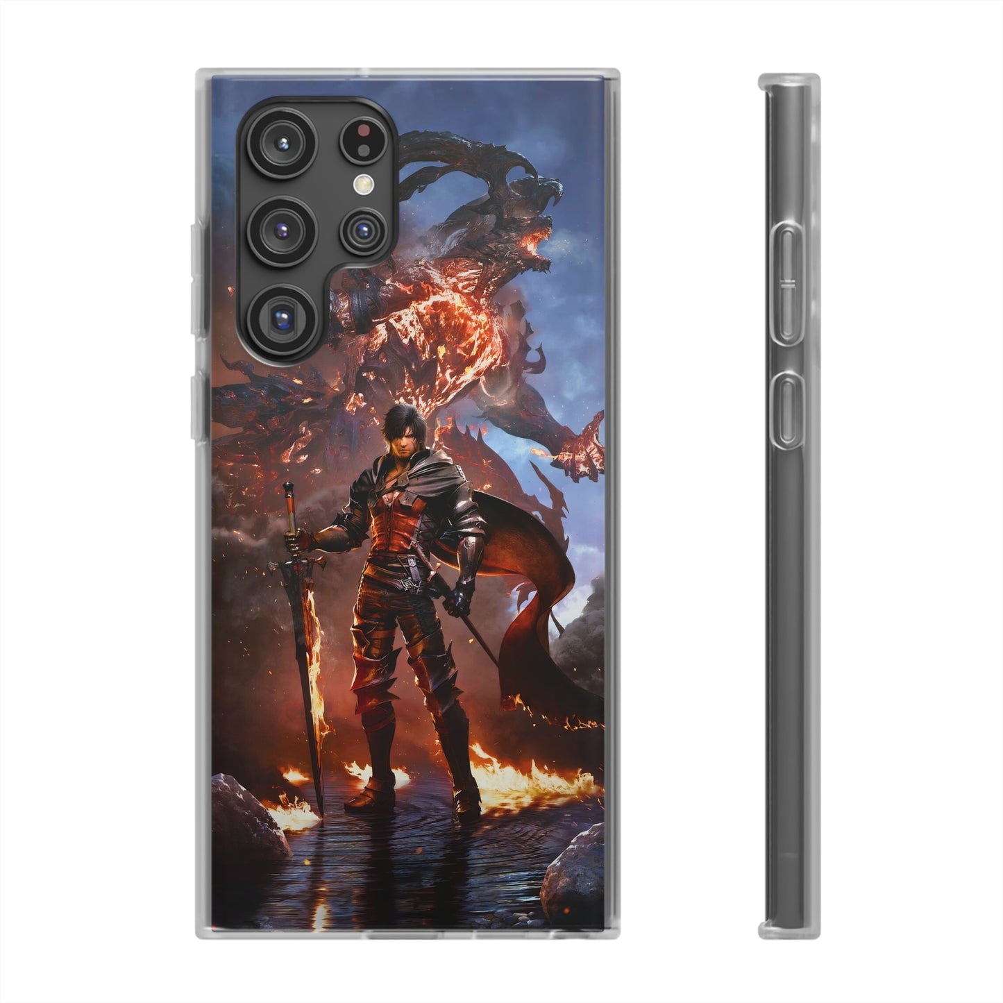 Final Fantasy XVI Clive Rosfield | Flexible Phone Case | Iphone 11-14 Pro Max | Samsung 21-23 Ultra | Gift Packages Choice