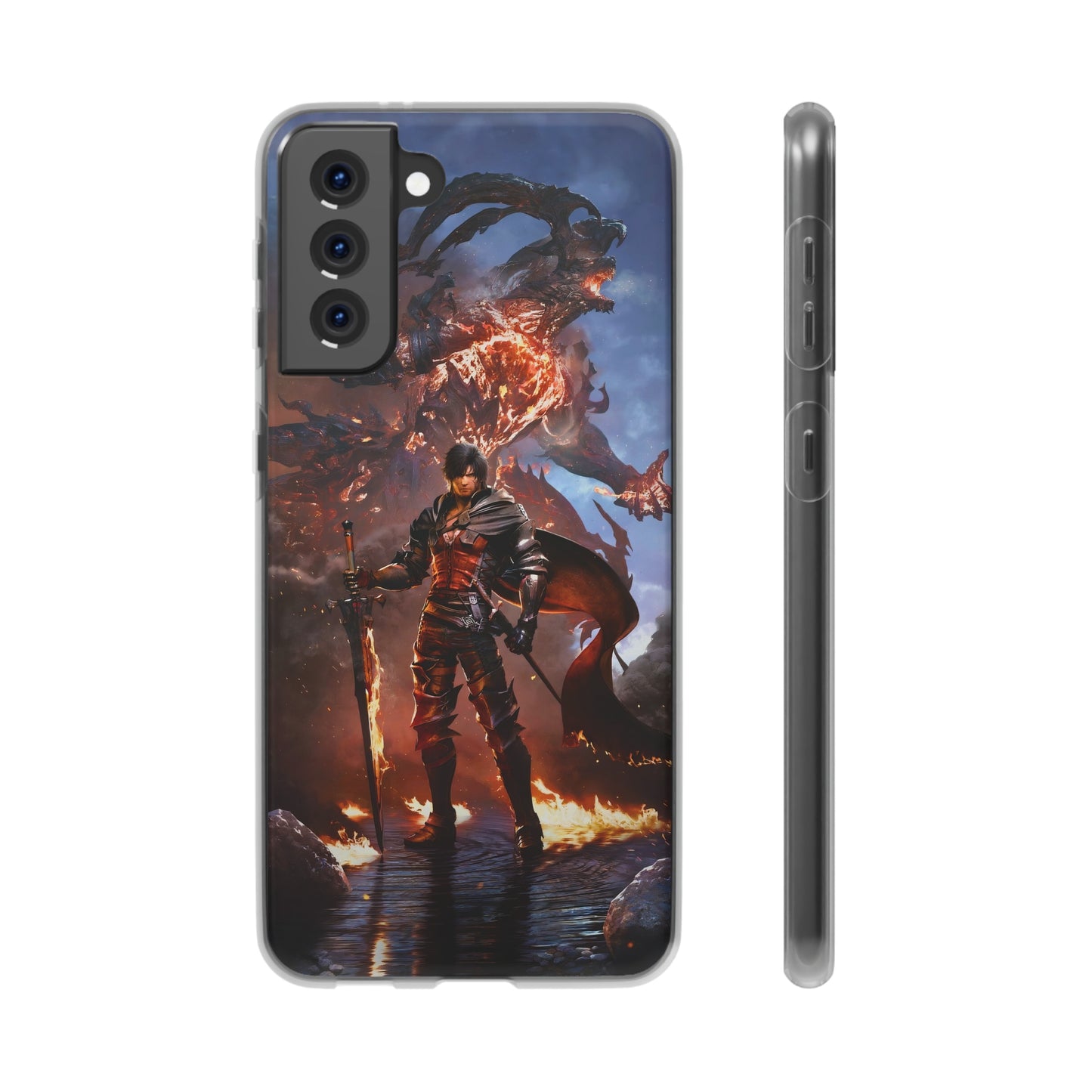 Final Fantasy XVI Clive Rosfield | Flexible Phone Case | Iphone 11-14 Pro Max | Samsung 21-23 Ultra | Gift Packages Choice