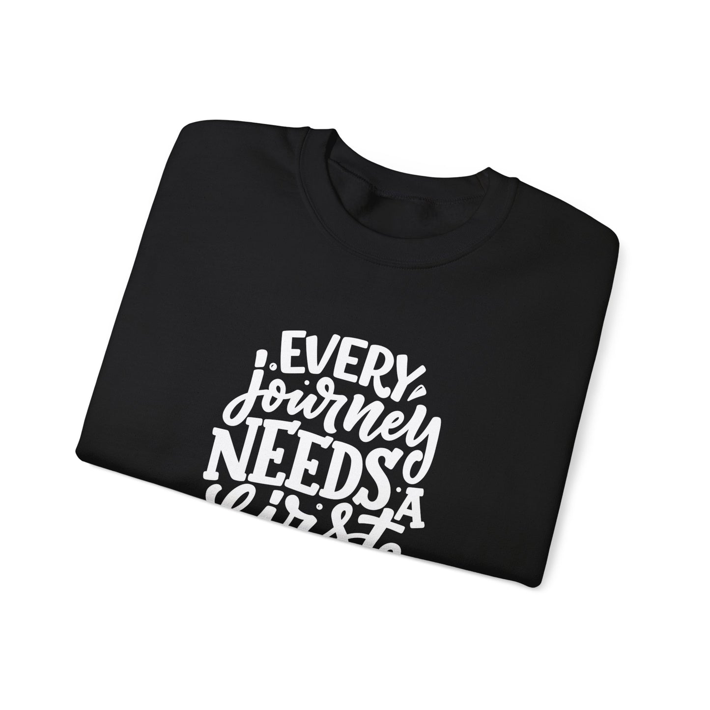 Every Journey Needs First Step Unisex Heavy Blend™ Crewneck Sweatshirt