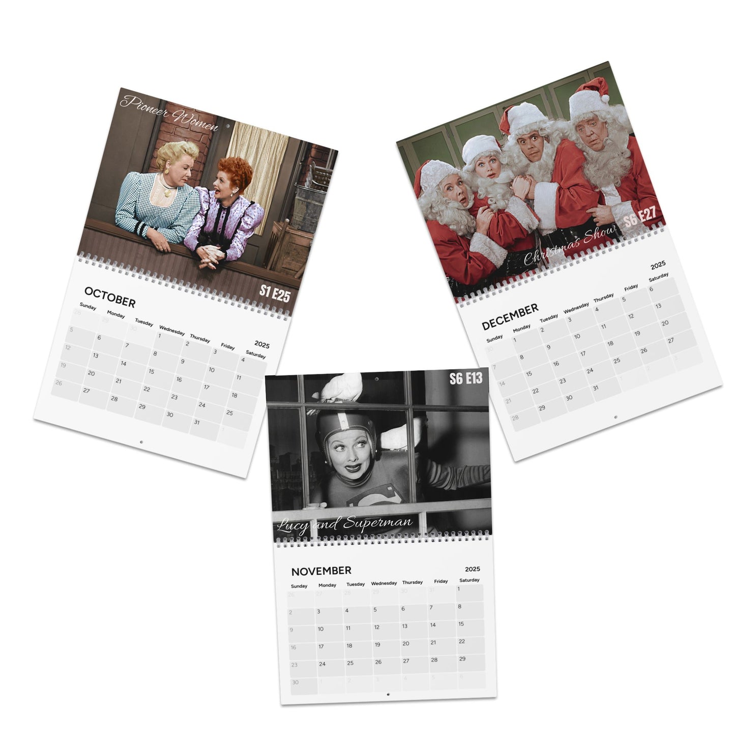 I Love Lucy The best Episode 2025 Wall Calendar - TV Lover, Classic Design - Fans of Lucy, New Design