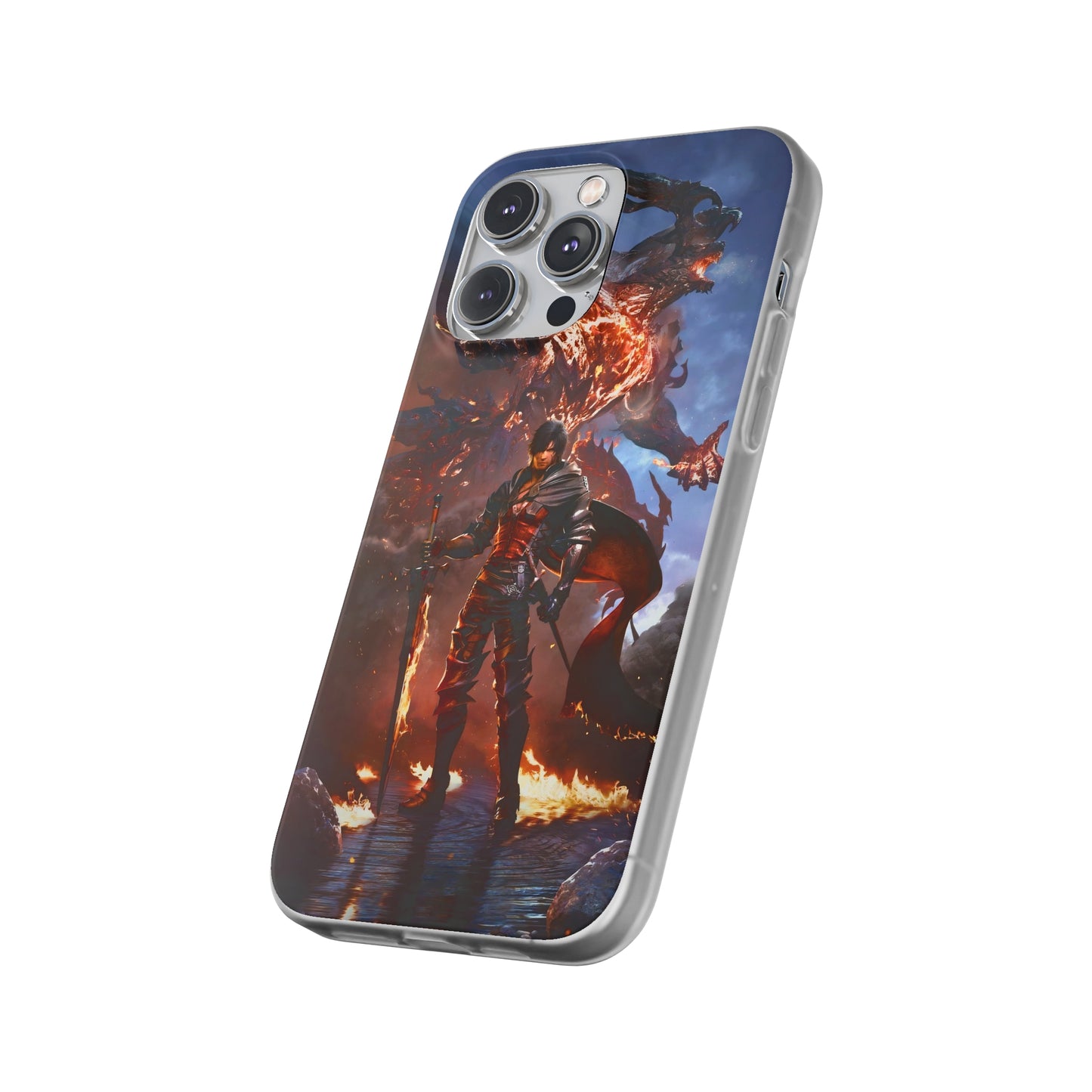 Final Fantasy XVI Clive Rosfield | Flexible Phone Case | Iphone 11-14 Pro Max | Samsung 21-23 Ultra | Gift Packages Choice