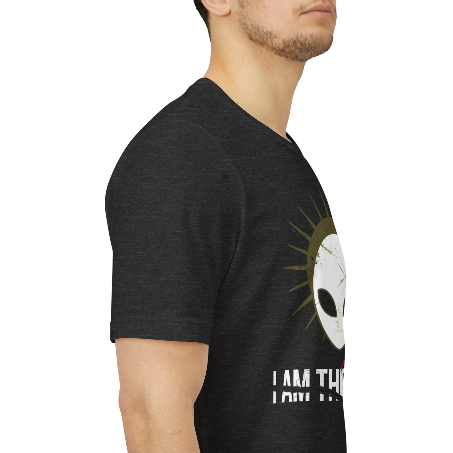 I AM THE ALIEN T-Shirt — Funny Minimalist UFO Conspiracy Tee for UFO Enthusiasts