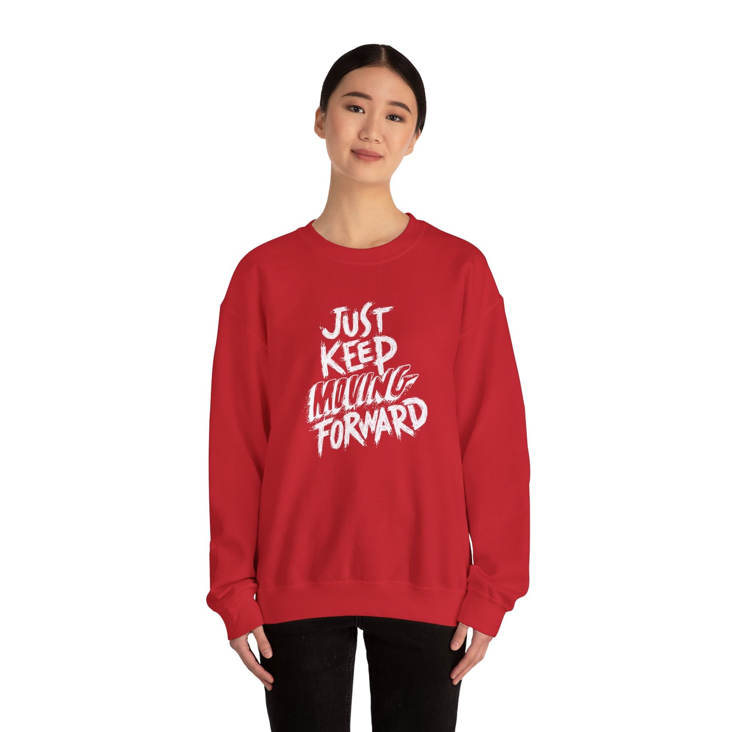 Just Keep Moving Forward Unisex Heavy Blend™ Crewneck Sweatshirt