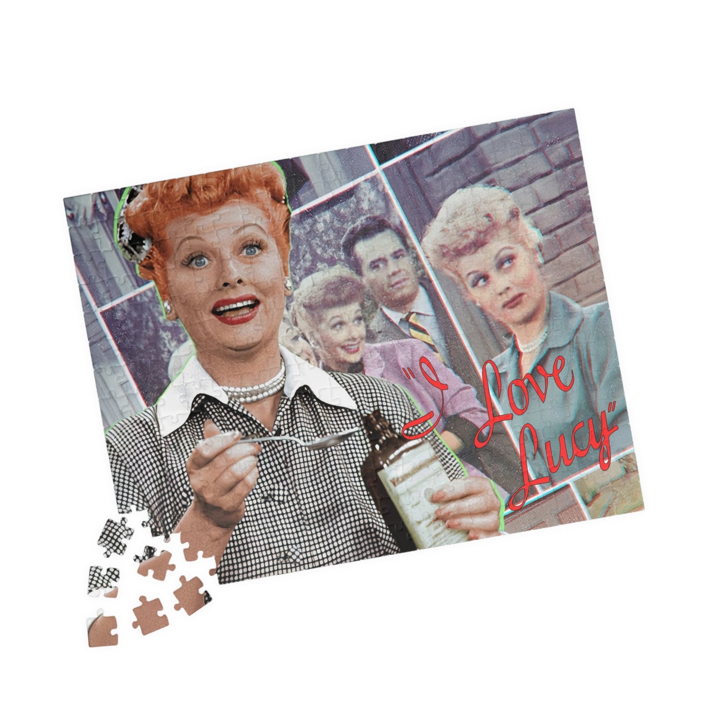 I Love Lucy Puzzle (110, 252, 520, 1014-piece) - Fun Jigsaw for Fans, Entertainment Activity, Retro TV Show Gift, Relaxing Hobby, Christmas