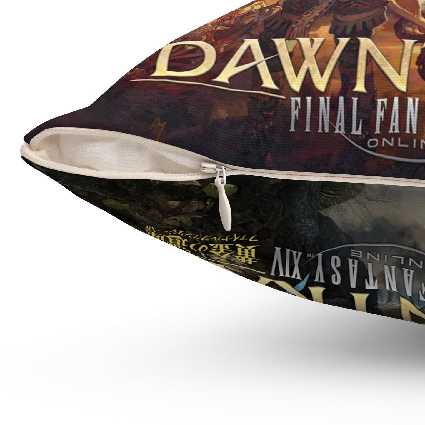 Final Fantasy XIV Dawntrail Spun Polyester Square Pillow