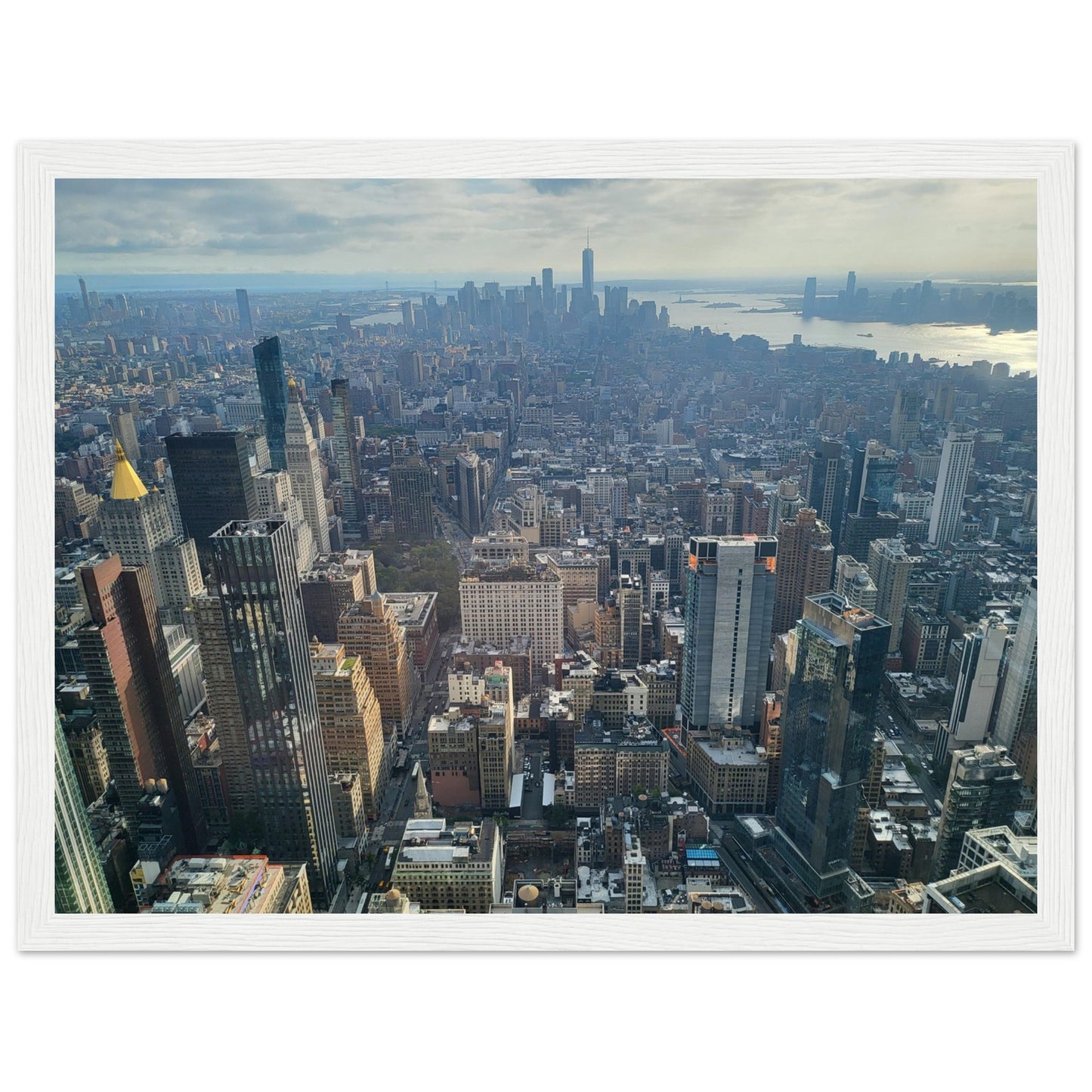 New York City Premium Paper Wooden Framed Poster Wall Art