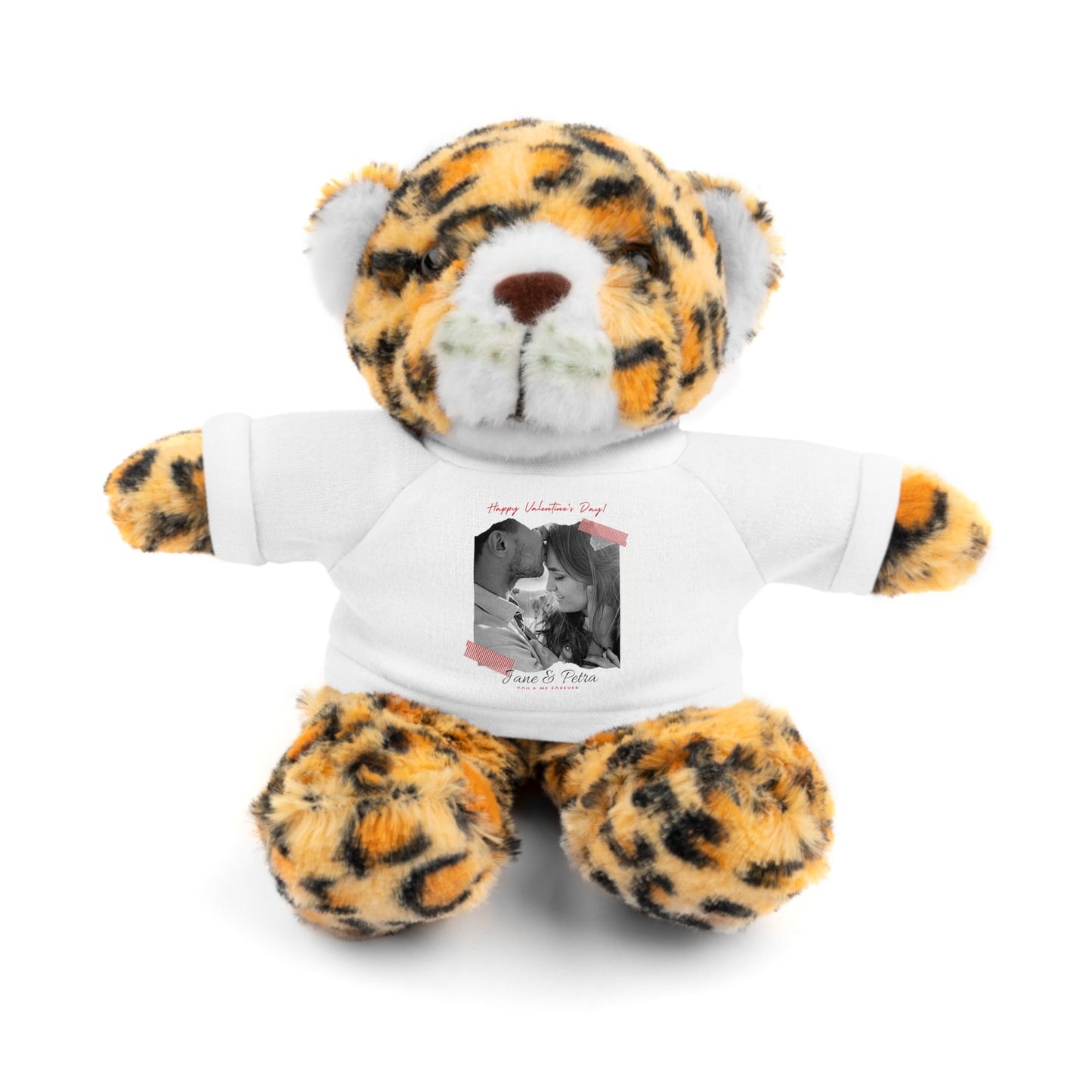 Personalize Your Name And Photo | Valentine Stuffed Animals with Tee