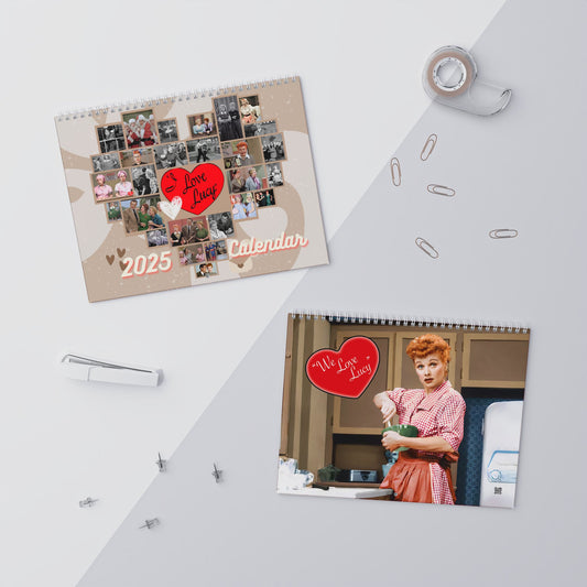 I Love Lucy The Best Episode  2025 Wall Calendar - 2 Size Options 11" x 8.5" and 14" x 11.5", TV Show Gift, Vibrant Colors,  For Lucy Fans