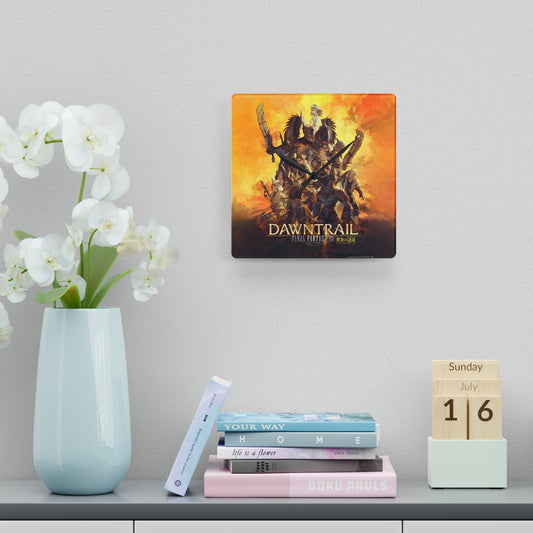 Final Fantasy XIV Dawntrail Acrylic Wall Clock | Game Gift | Franchise