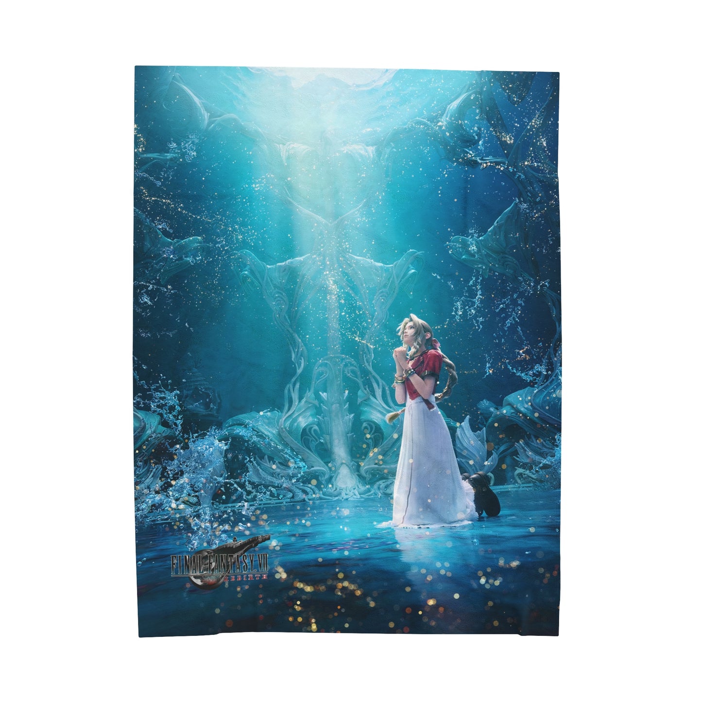 Final Fantasy VII Remake Rebirth | Aerith | Velveteen Plush Blanket