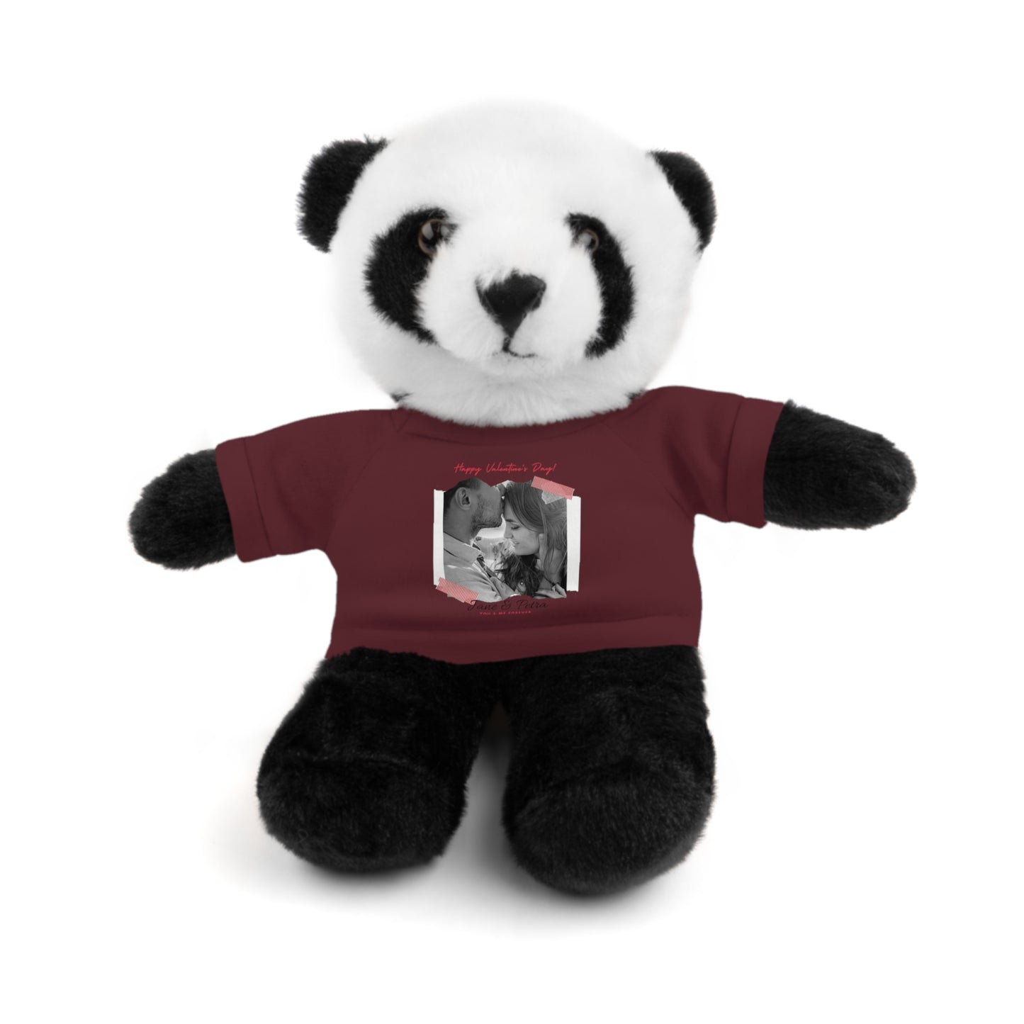 Personalize Your Name And Photo | Valentine Stuffed Animals with Tee