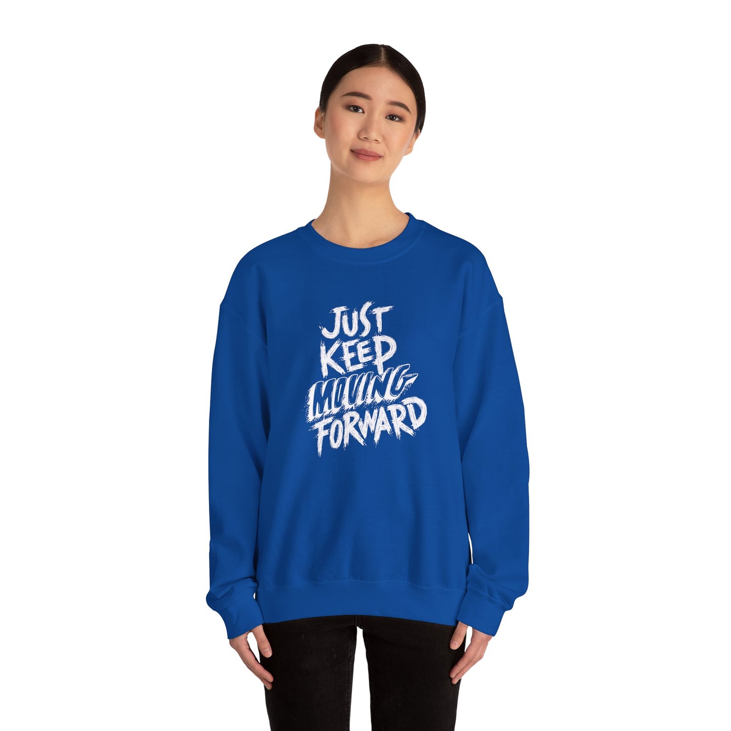 Just Keep Moving Forward Unisex Heavy Blend™ Crewneck Sweatshirt