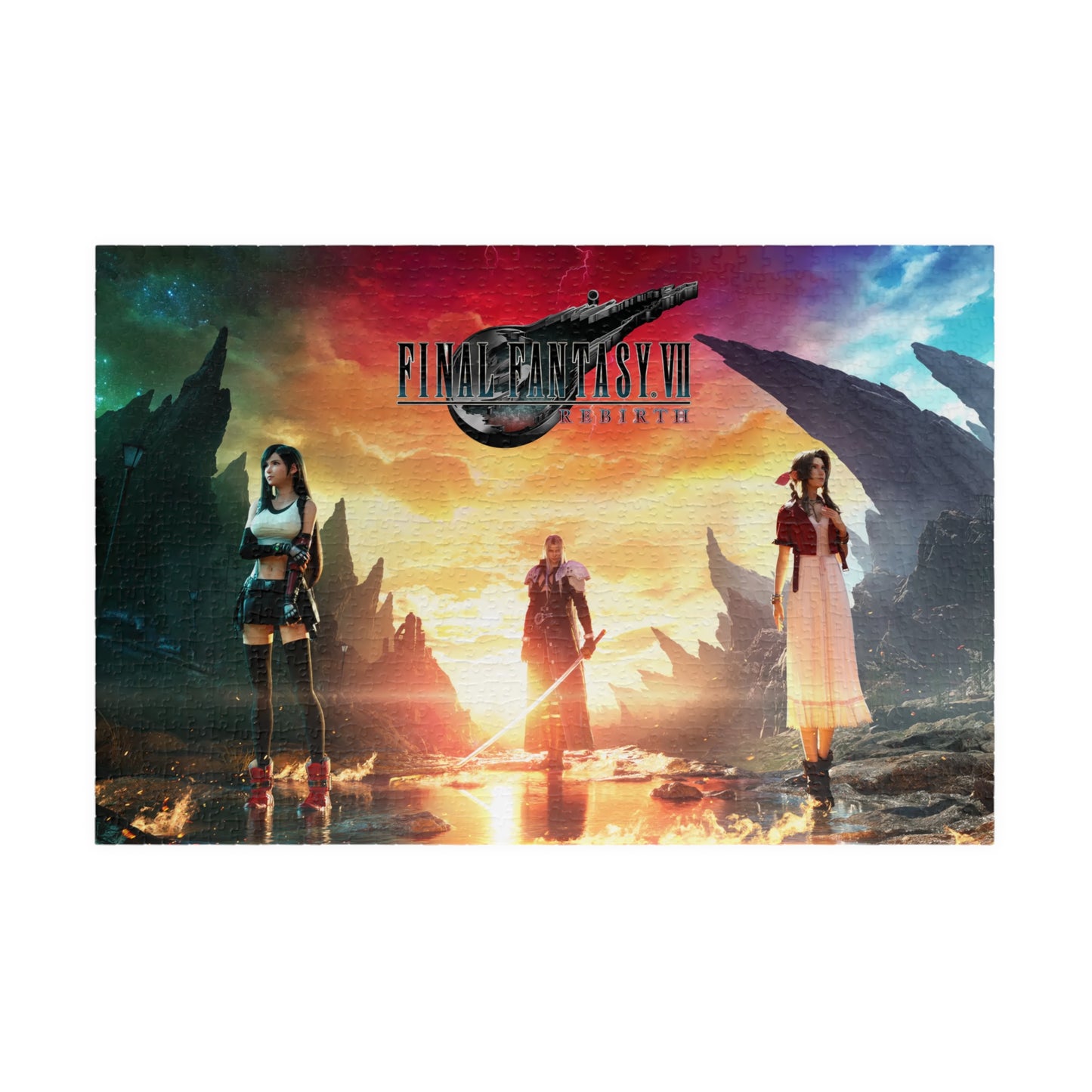 Final Fantasy VII Remake Rebirth | Aerith Tifa Sephoroth | Jigsaw Puzzle (252, 520, 1014-piece)