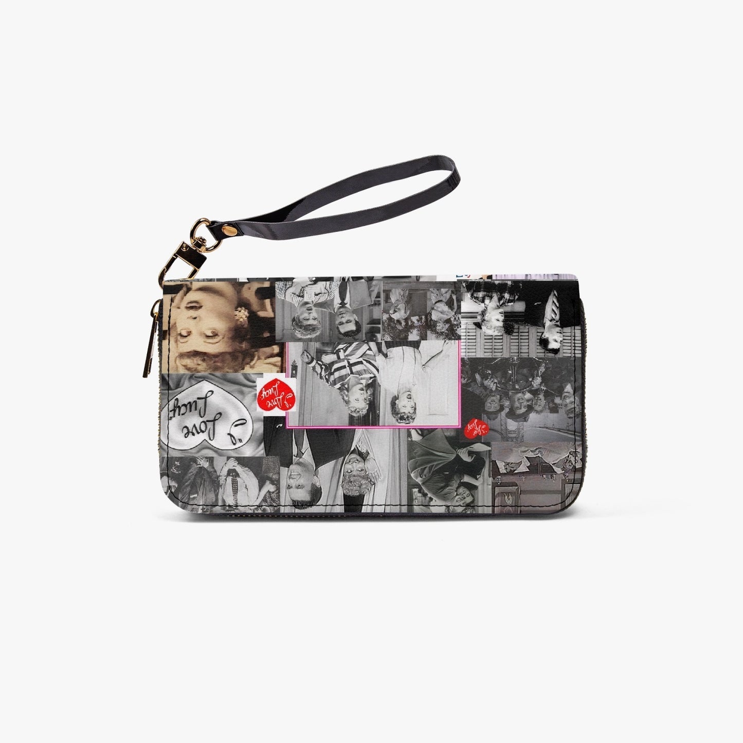 I Love Lucy Leather Strap Zipper Wallet