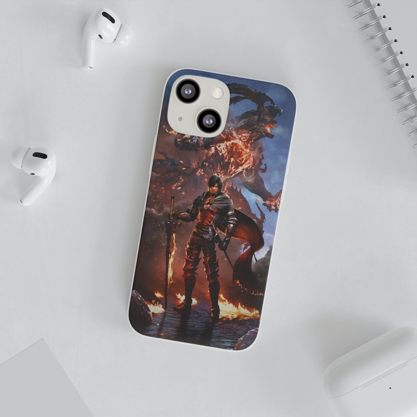 Final Fantasy XVI Clive Rosfield | Flexible Phone Case | Iphone 11-14 Pro Max | Samsung 21-23 Ultra | Gift Packages Choice