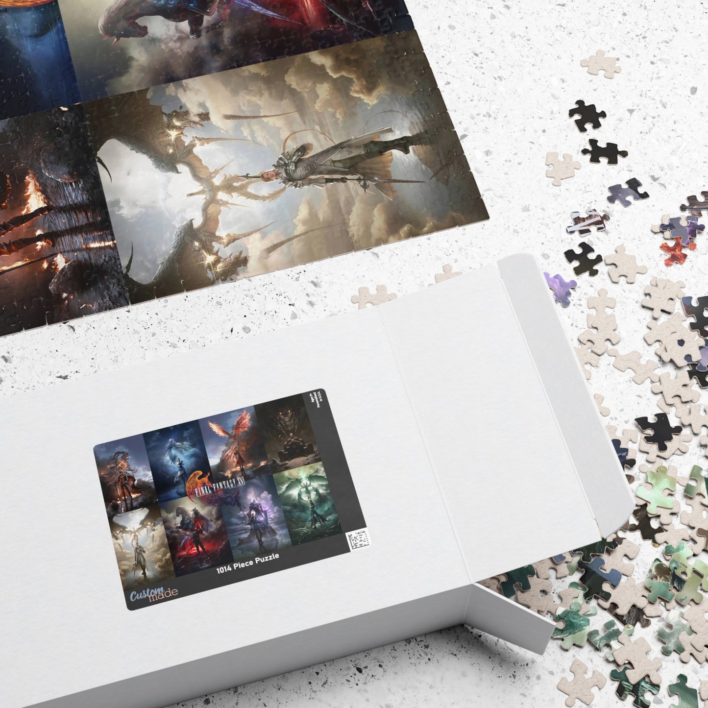 Final Fantasy XVI Jigsaw Puzzle Special Arts 1014-Piece | 8-Character Combo | Game Enthusiast Gift | Stress Relief Activity | Home Decor