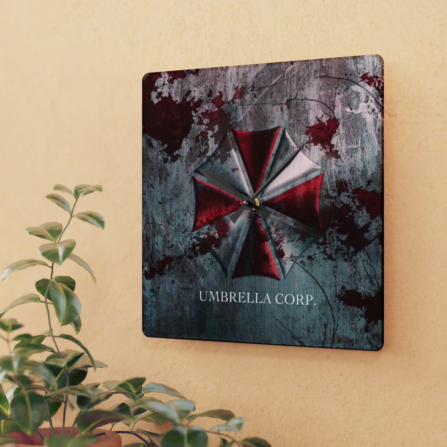 Resident Evil Umbrella Corp. | Acrylic Wall Clock | TV Classic | Gift