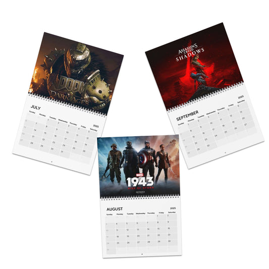 Best Game of the Year & Upcoming Games 2025 Calendar Video Games Calendar | Gaming Wall Calendar | Game Lover Gift | Geeky Wall Art